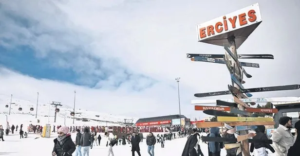 İskandinavlar kayak yapmak için Erciyes’i tercih etti!