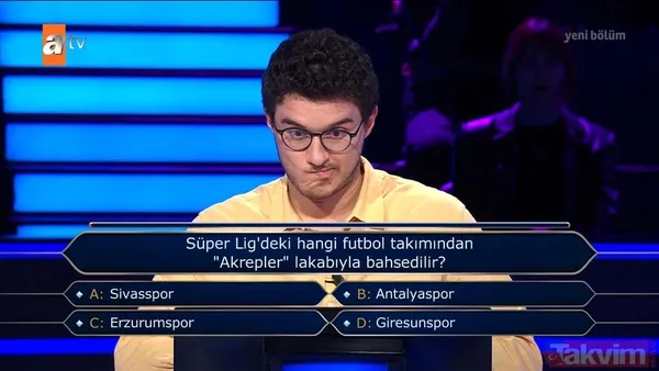 Kenan İmirzalıoğlu sordu, Kim Milyoner Olmak İster'de Yeşilçam rüzgarı esti! Neşeli Günler, Münir Özkul ve Adile Naşit... - 22