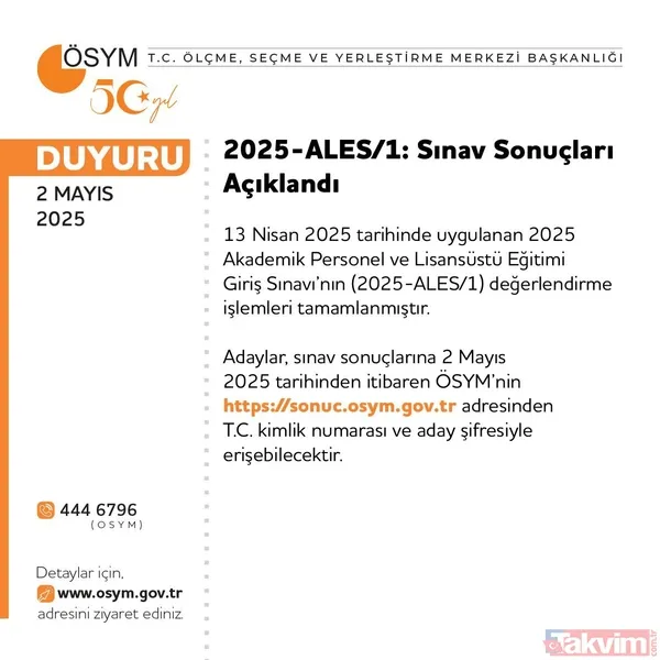 Ösym Sosyal Medya (X) Hesabı Üzerinden Sonuçların Açıklandığı Bilgisi Adaylara Duyuruldu.