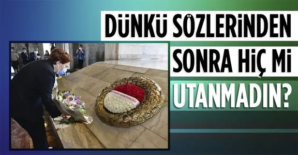 SON DAKİKA: İYİ Parti Genel Başkanı Meral Akşener dün söylediği skandal sözlerinin ardından bugün Anıtkabir’i ziyaret etti