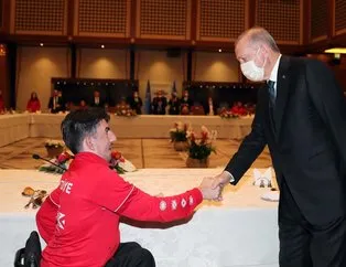 Başkan Erdoğan, milli sporcuları kabul etti