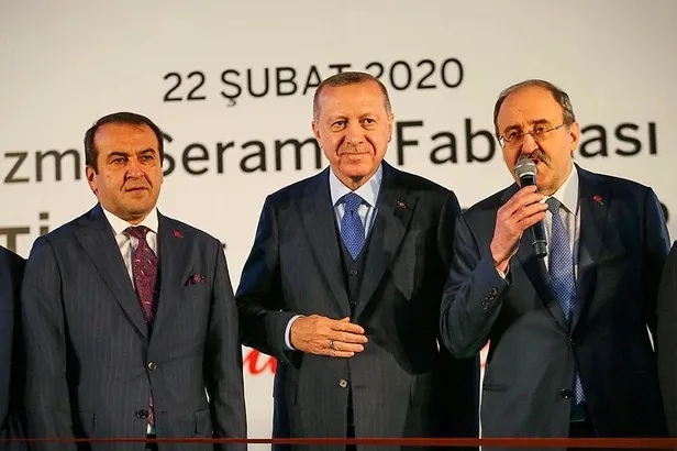 Başkan Erdoğan İzmir’de seramik fabrikası açtı