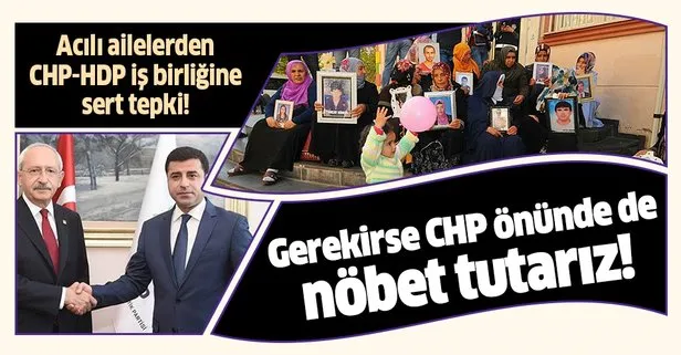 Acılı aileler HDP-CHP iş birliğine isyan etti: Gerekirse CHP önünde de evlat nöbeti başlatırız