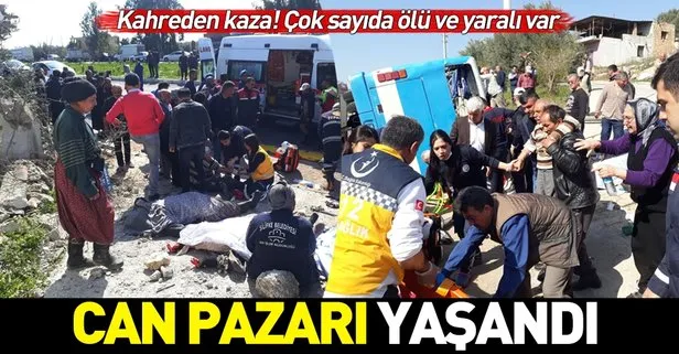 Mersin’de tarım işçilerini taşıyan otobüs devrildi: 4 ölü, 26 yaralı