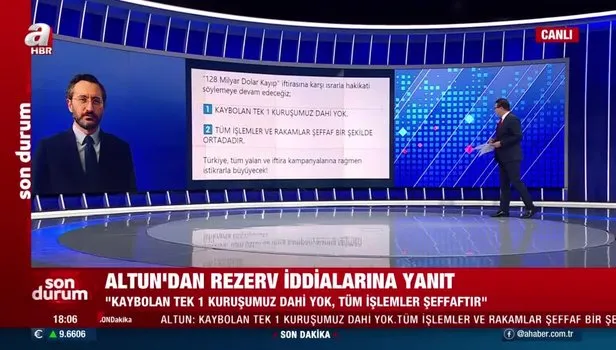 İletişim Başkanı Fahrettin Altun: Kaybolan bir kuruşumuz dahi yok