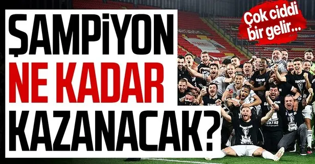 Ciddi bir gelir elde ettiler: Şampiyonluğunu ilan eden Beşiktaş ne kadar para kazanacak?