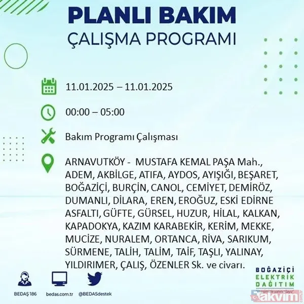 Arnavutköy Ve Belirtilen Semtler