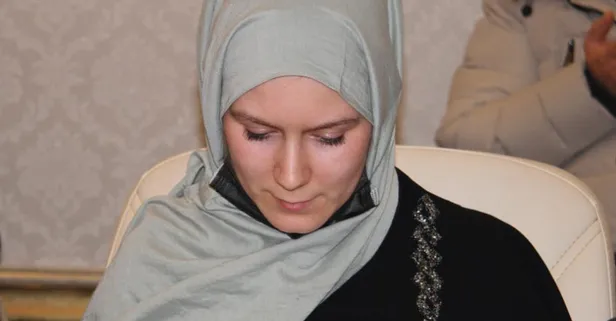 Alman vatandaşı Seidel Fabienne eşinin dinini seçip Müslüman oldu