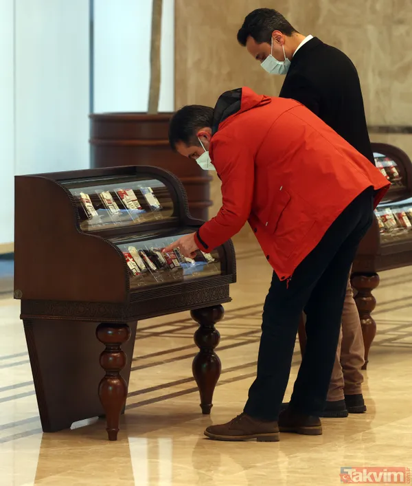 Başkan Recep Tayyip Erdoğan'ın sigarayla mücadele kapsamında topladığı sigara paketleri Cumhurbaşkanlığı Külliyesi'nde sergileniyor - 21