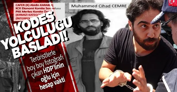 PKK’lılarla çekilmiş fotoğrafları ortaya çıkan HDP’li Hüda Kaya’nın oğlu Muhammed Cihad Cemre adliyeye sevk edildi!