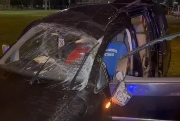 Maltepe'de feci kaza! Yoldan çıkıp takla attı: 4 yaralı