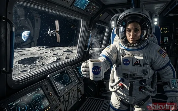 4 astronota 43 fincan taze kahve! NASA menüyü açıkladı - 7