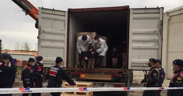 SON DAKİKA: Umuda yolculuk başlamadan son buldu: 1i TIRa yüklü 3 konteynerde kaçak göçmenler yakalandı