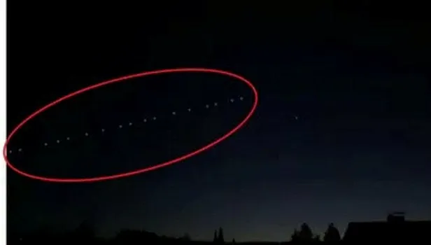 Elon Musk'ın Starlink uyduları gökyüzünde süzüldü! İşte o anlar