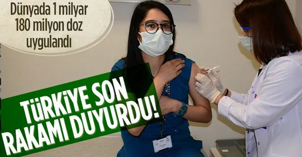 SON DAKİKA: Türkiye’de iki doz aşı yaptıranların sayısı 10 milyonu geçti