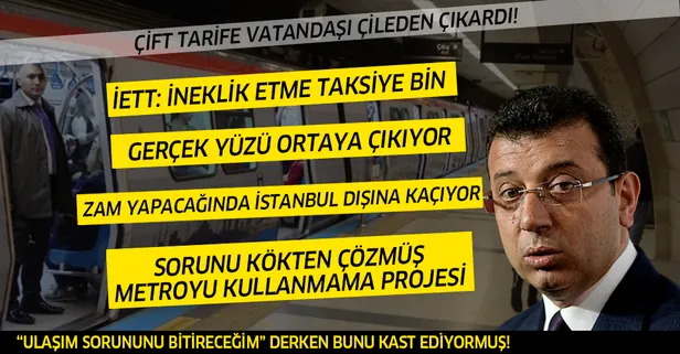 CHP'li Ekrem İmamoğlu'nun gece saatleri için ulaşıma yaptığı çift tarife vatandaşı çileden çıkardı!