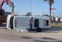 Adana'da kavşakta kaza: Minibüs şoförü öldü 3 kişi yaralandı