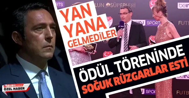 Futbolun Süperleri ödül töreninde Ali Koç ile Comolli arasında soğuk rüzgarlar esti