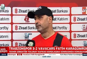 Fatih Karagümrük Teknik Direktörü Tolunay Kafkas'tan hakemlere sert eleştiri! "Hakemler maçı iyi yönetmiyor"