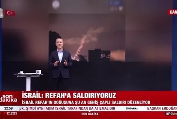 Katil İsrail, Refah'ı bombalıyor