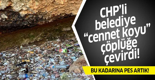 CHP'li belediye "cennet koyu" çöplüğe çevirdi