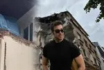 Şişli’de akılalmaz olay: Kepçe ünlü oyuncu Tufan Gökpınar’ın yaşadığı dairenin duvarını yıktı
