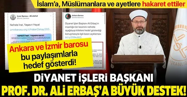 Prof. Dr. Ali Erbaş’a büyük destek