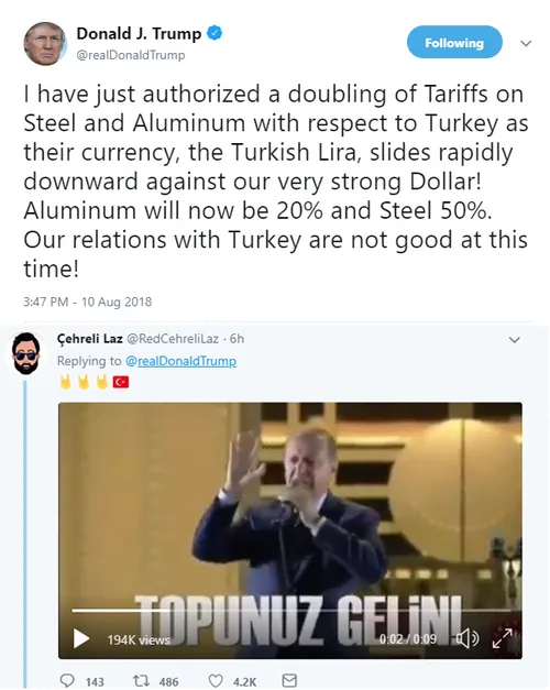 Trump'ın tehdidine Türk kullanıcılarından tokat gibi cevap: Topunuz gelin-1