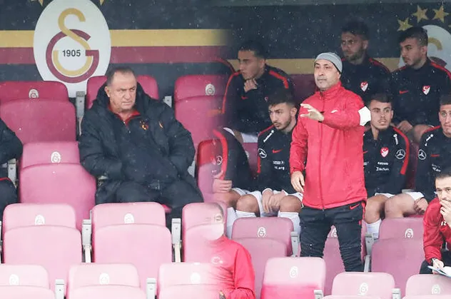 Galatasaray - Ümit Milli Takım maçında ortalık birbirine girdi! Marcao'dan Milli futbolcu Halil Dervişoğlu'na tokat...