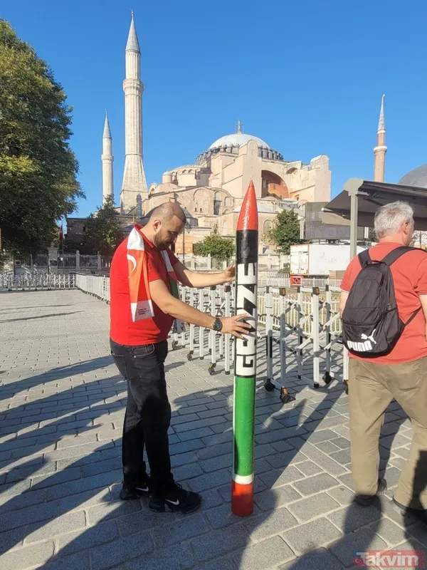 Takvim.com.tr, Ayasofya'da! Binlerce kişi Filistin için meydanlara akın etti | İşte o anlar... - 1