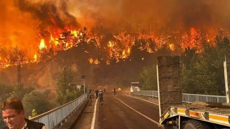Yeşil vatanın kahramanları! Yangın Bölgesinde devlet millet omuz omuza