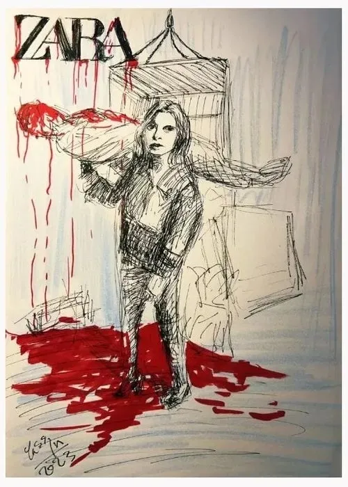 Dünya katil İsrail'in Gazze'deki soykırımını konuşurken giyim markası Zara alay etti! Siyonizme hizmete tepkiler çığ gibi! Zara'dan açıklama-4