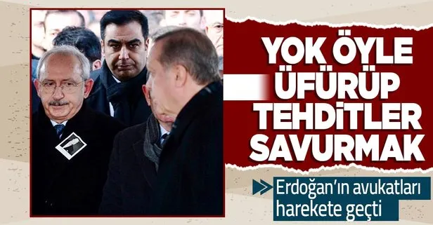 Başkan Erdoğan’ın avukatları Kılıçdaroğlu’nun siyasi cinayet iddiaları ve bürokratları tehdidine ilişkin harekete geçti