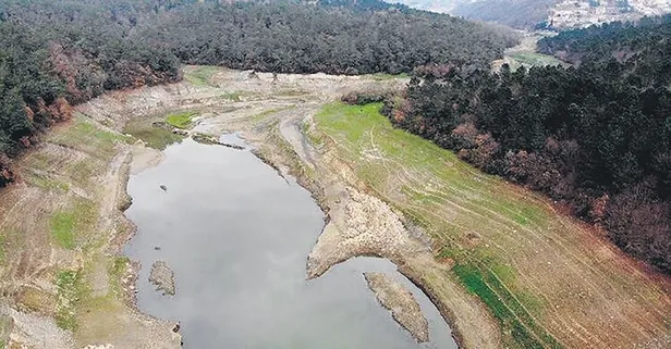 16 milyon kişinin yaşadığı İstanbul’daki Elmalı Barajı’nın 4’te 3’ü çekildi