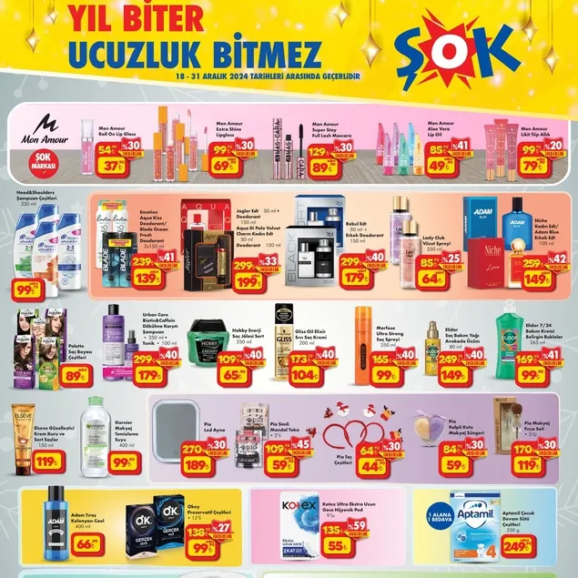 ŞOK yılbaşı ürünleri yayımlandı! 18-31 Aralık indirimli ürünler kataloğu! Yeni yıl hazırlığı başladı