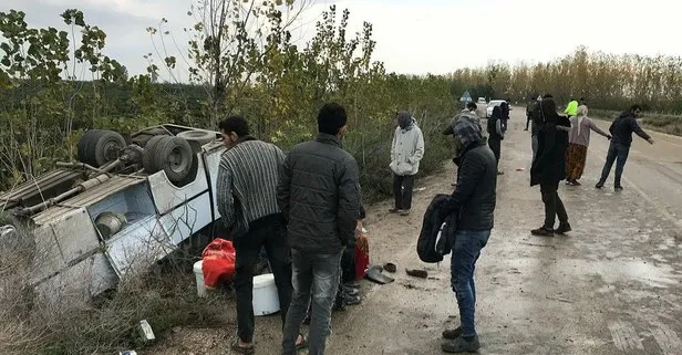 Son dakika: Adana’da tarım işçilerini taşıyan midibüs devrildi: 11 yaralı