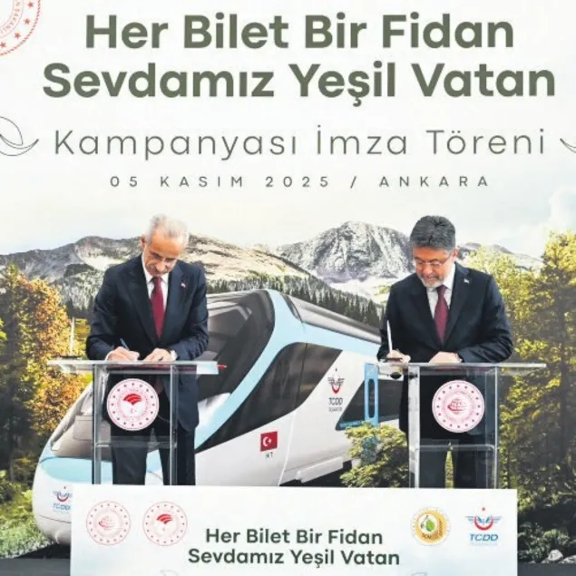 Her YHT bileti için 1 fidan