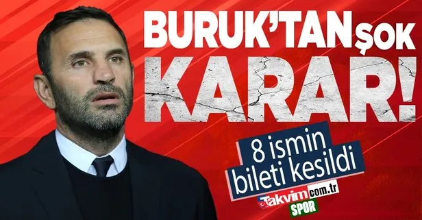Galatasaray transfer haberleri | Okan Buruk’tan şok karar! Tam 8 isim...
