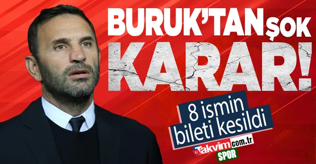 Galatasaray transfer haberleri | Okan Buruk'tan şok karar! Tam 8 isim...