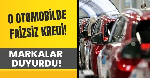 Araba alacaklara faizsiz kredi imkanı! Sıfır otomobilde sonbahar kampanyası başladı