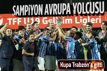 U19 Gelişim Ligi'nde şampiyon Trabzonspor