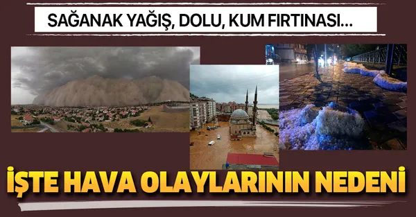 Sel, dolu, kum fırtınası... İşte hava olaylarının nedeni!-1