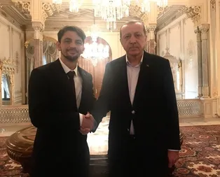 Cumhurbaşkanı Erdoğan Filistinli atleti kabul etti