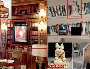 Epstein’ın eşyaları sessiz sedasız satılıyor! Sapkın heykeller, varaklı mobilyalar müzayedede