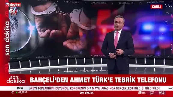 Bahçeli'den Ahmet Türk'e teşekkür