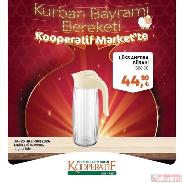 Tarım Kredi Market 23 Haziran kataloğu 2024! 4 litresi 77,90'a düştü; 100 üründe fiyatlar yarıya indi! Salça, yağ, 32'li tuvalet kağıdı... - 6