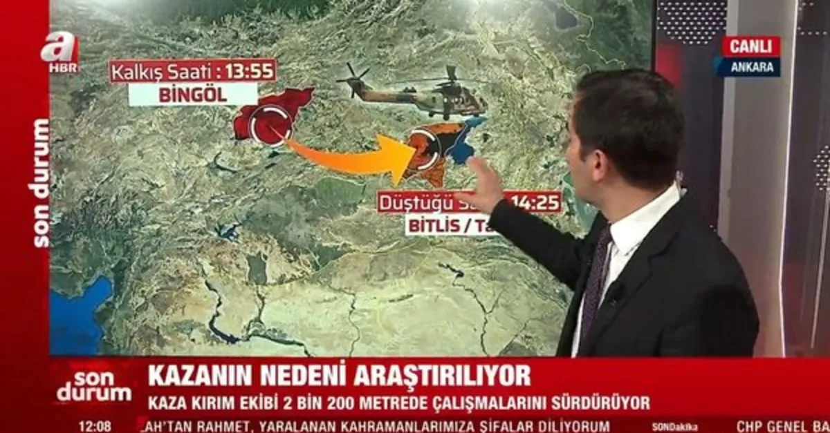 13.55’te kalktı 14.25’te radardan kayboldu! İşte Bitlis’te 11 askerin şehit olduğu helikopter kazasında dakika dakika yaşananlar