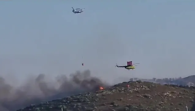 Datça'da orman yangını!