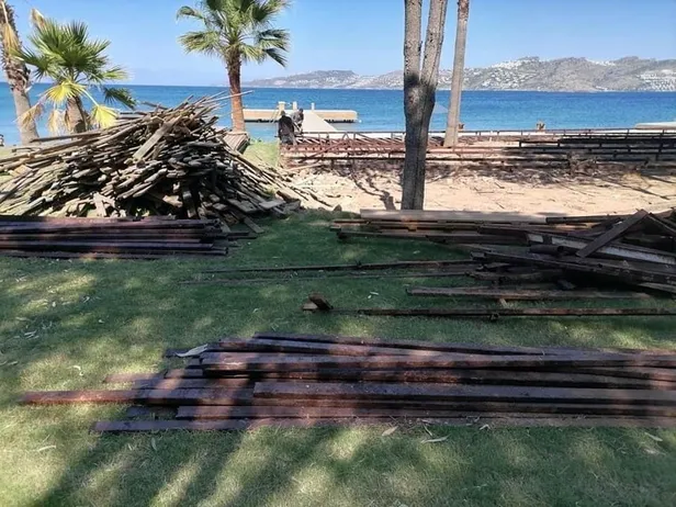 Son dakika: Dodo Beach'te yıkım tekrar başladı!-8