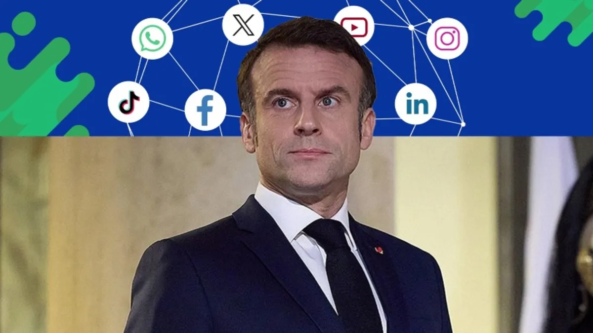 Fransa Cumhurbaşkanı Macron'dan sosyal medya devlerine sözlü nota: Ya uyun ya kapanın